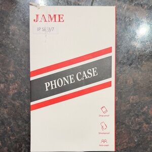 Red and Black Phone Case for iPhone SE 3/7